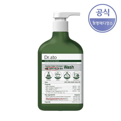 닥터아토 애플 사이다 비니거 워시 267ml