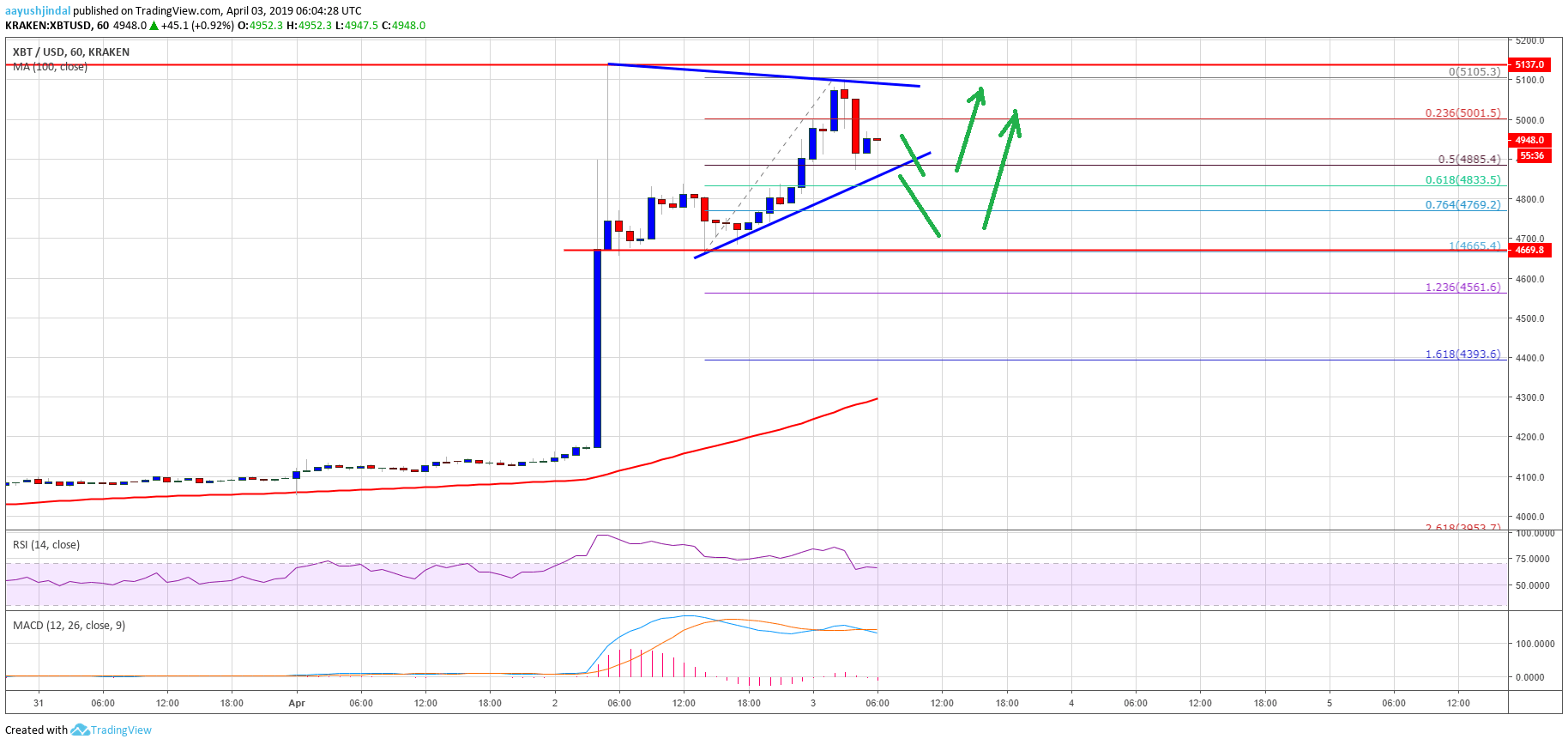 Bitcoin Price Analysis BTC Chart