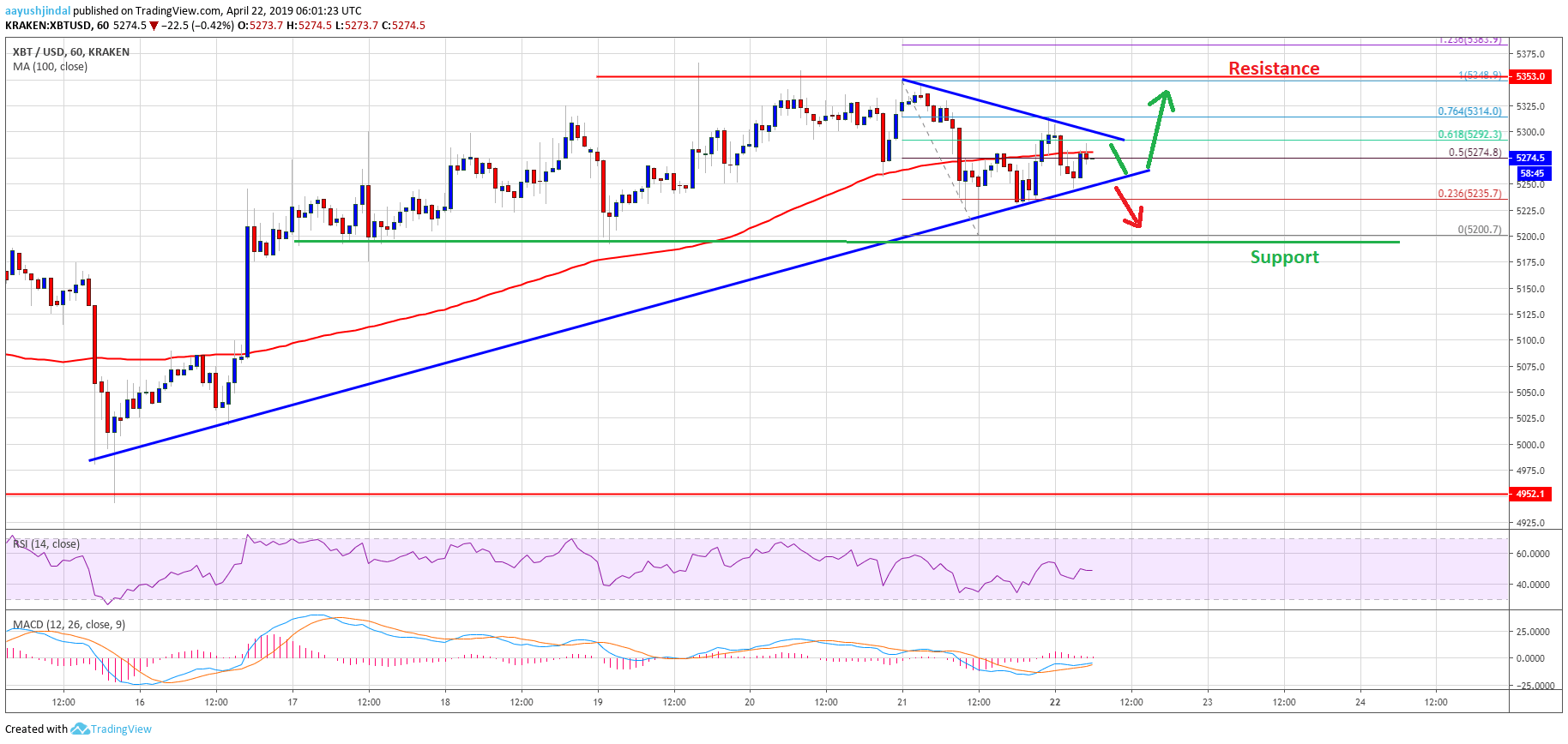 Bitcoin Price Analysis BTC Chart