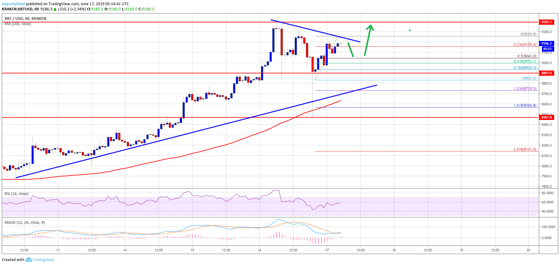 Bitcoin Price Analysis BTC Chart