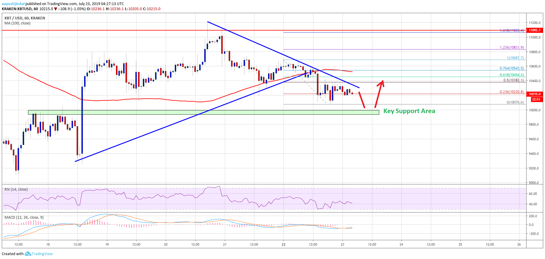 Bitcoin Price Analysis BTC Chart