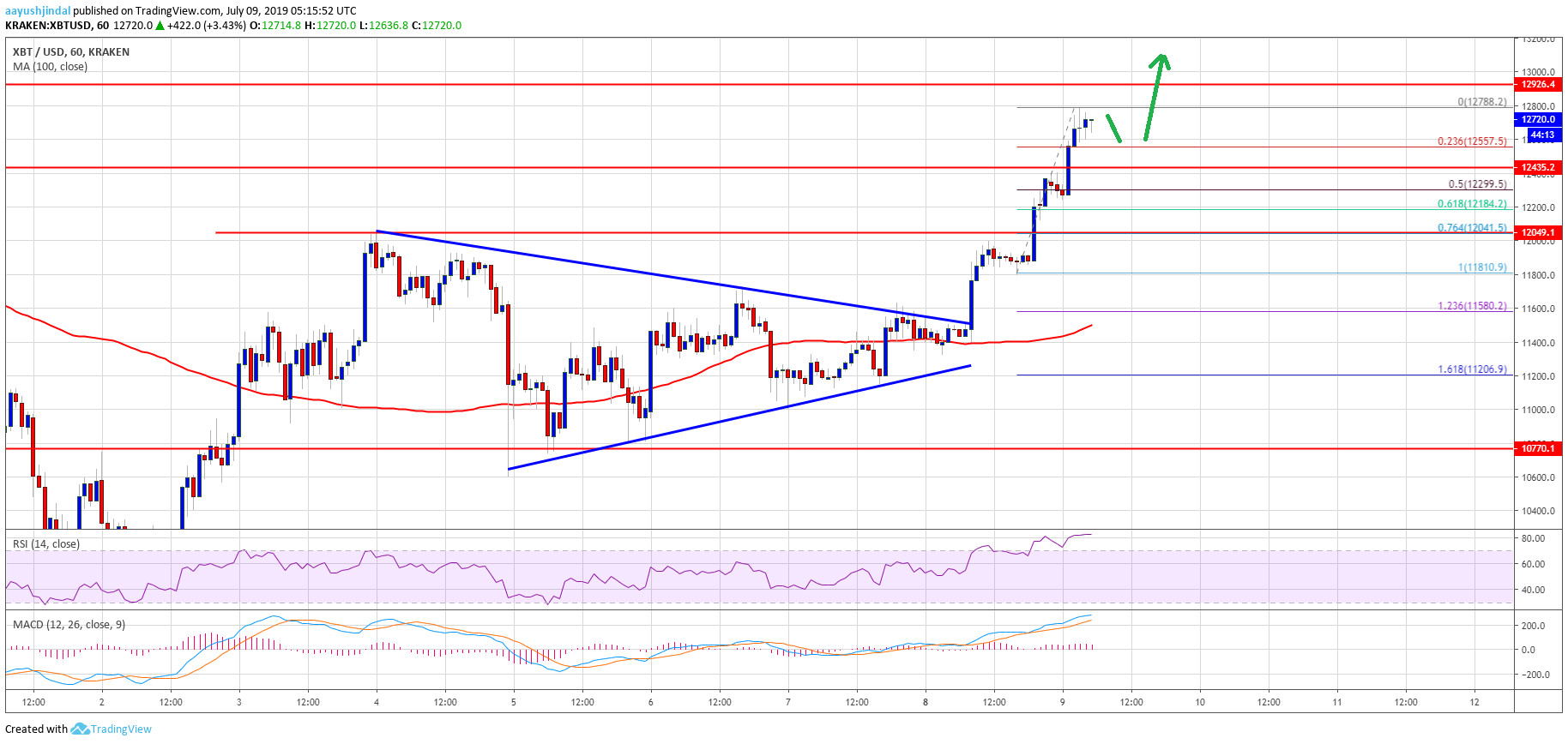 Bitcoin Price Analysis BTC Chart