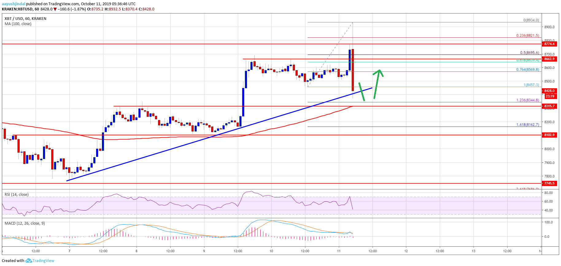 Bitcoin Price Analysis BTC Chart