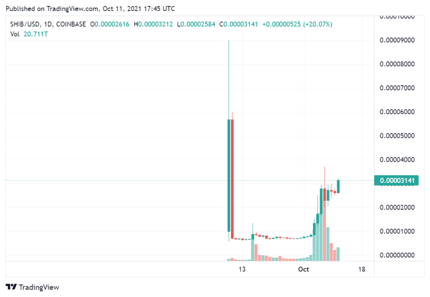 Shiba Inu Outranks Chainlink And Takes Place In Top 15 Cryptos