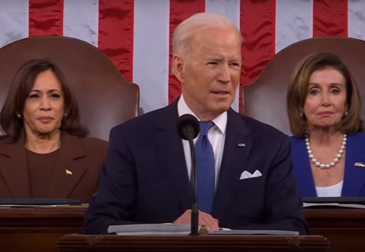 President Biden SOTU address, screenshot