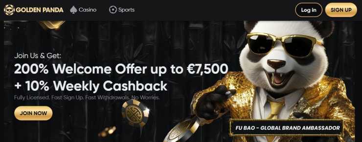 non-gamstop UK casinos golden panda bonus offer 