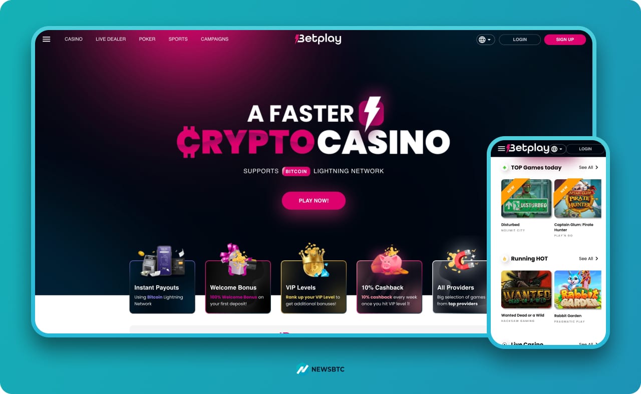 Betplay Bitcoin blackjack site