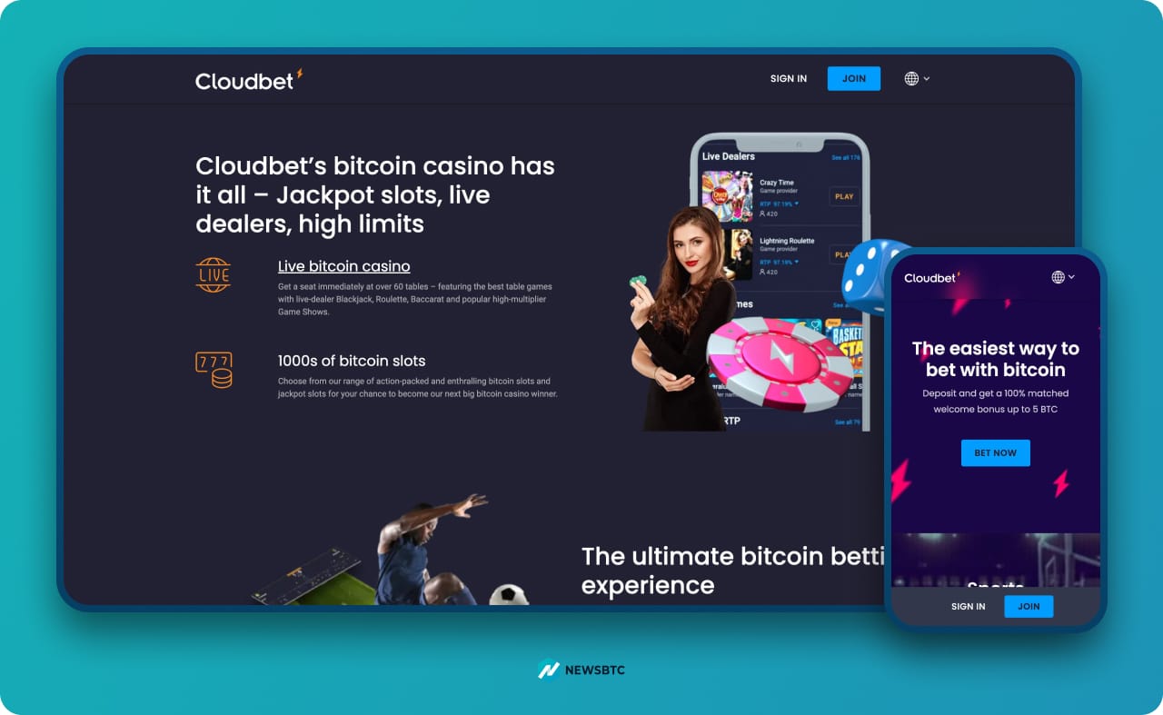 Cloudbet Bitcoin blackjack site