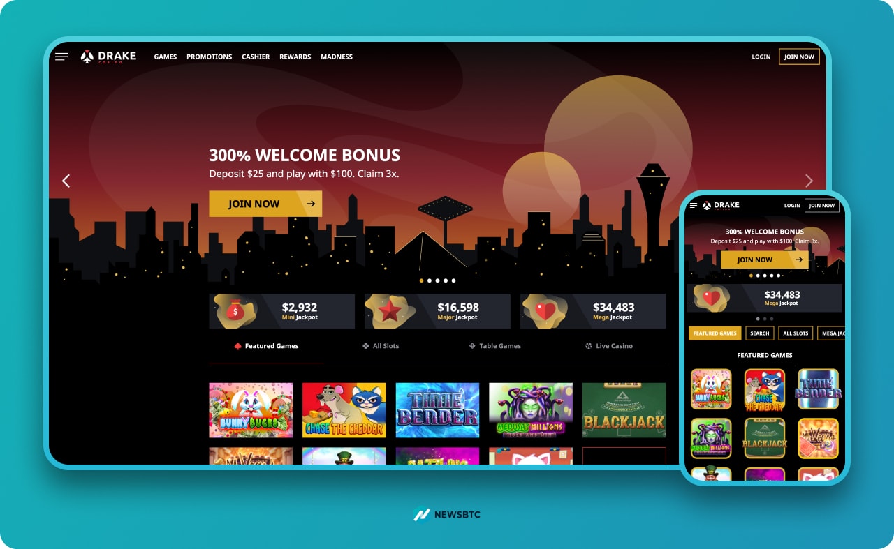 Drake Casino with bonuses site