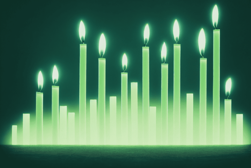 Bitcoin 8 green candles