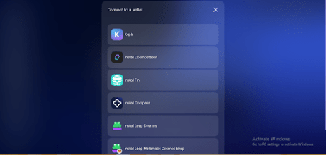 Connect Keplr wallet