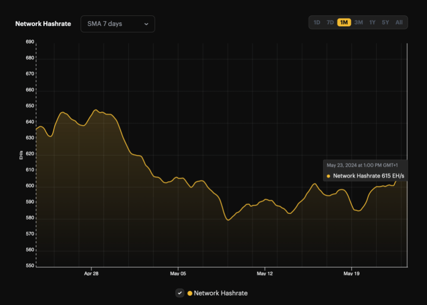 Bitcoin Network Hashrate.