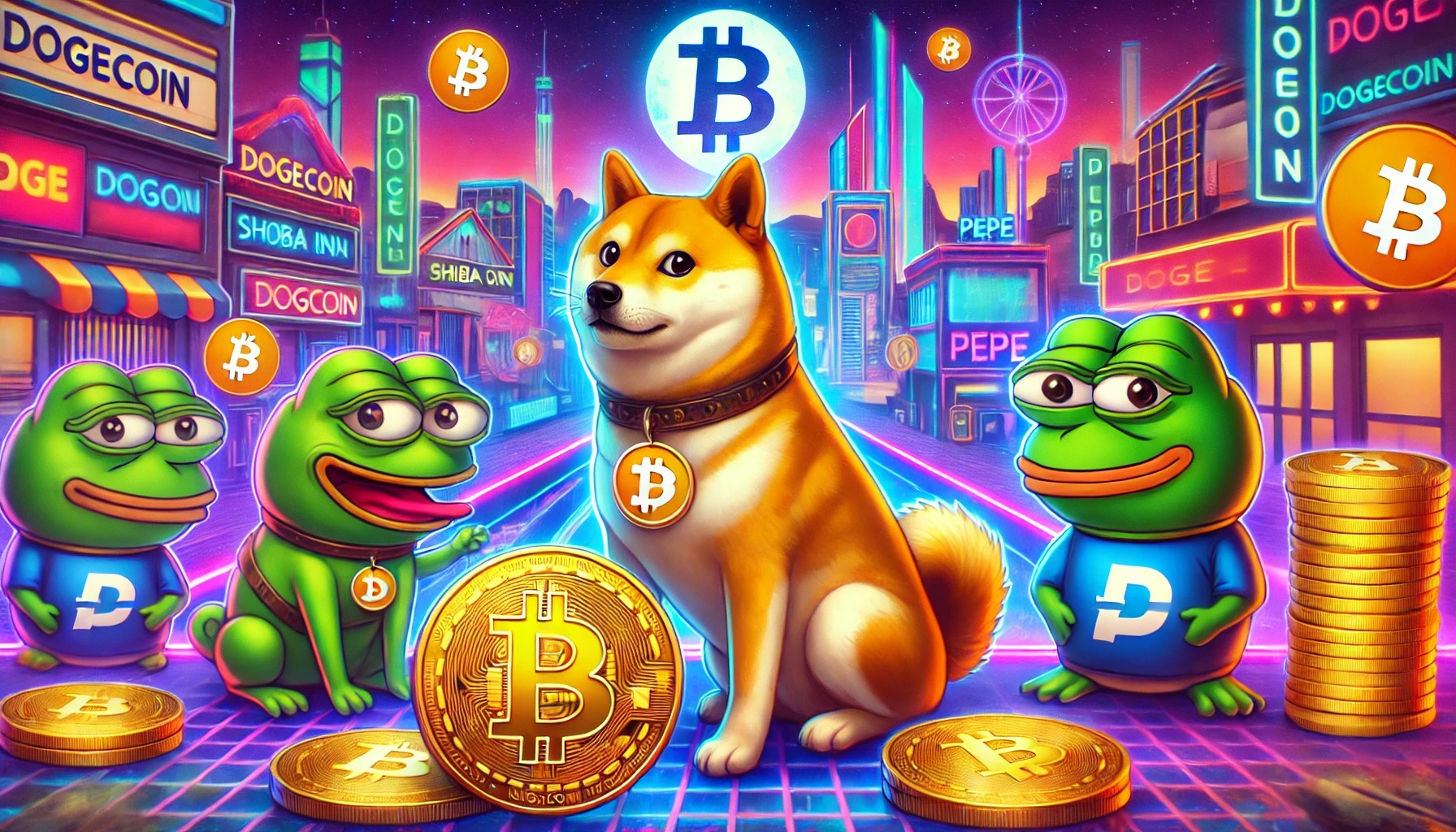 Dogecoin, Shiba inu, PEPE