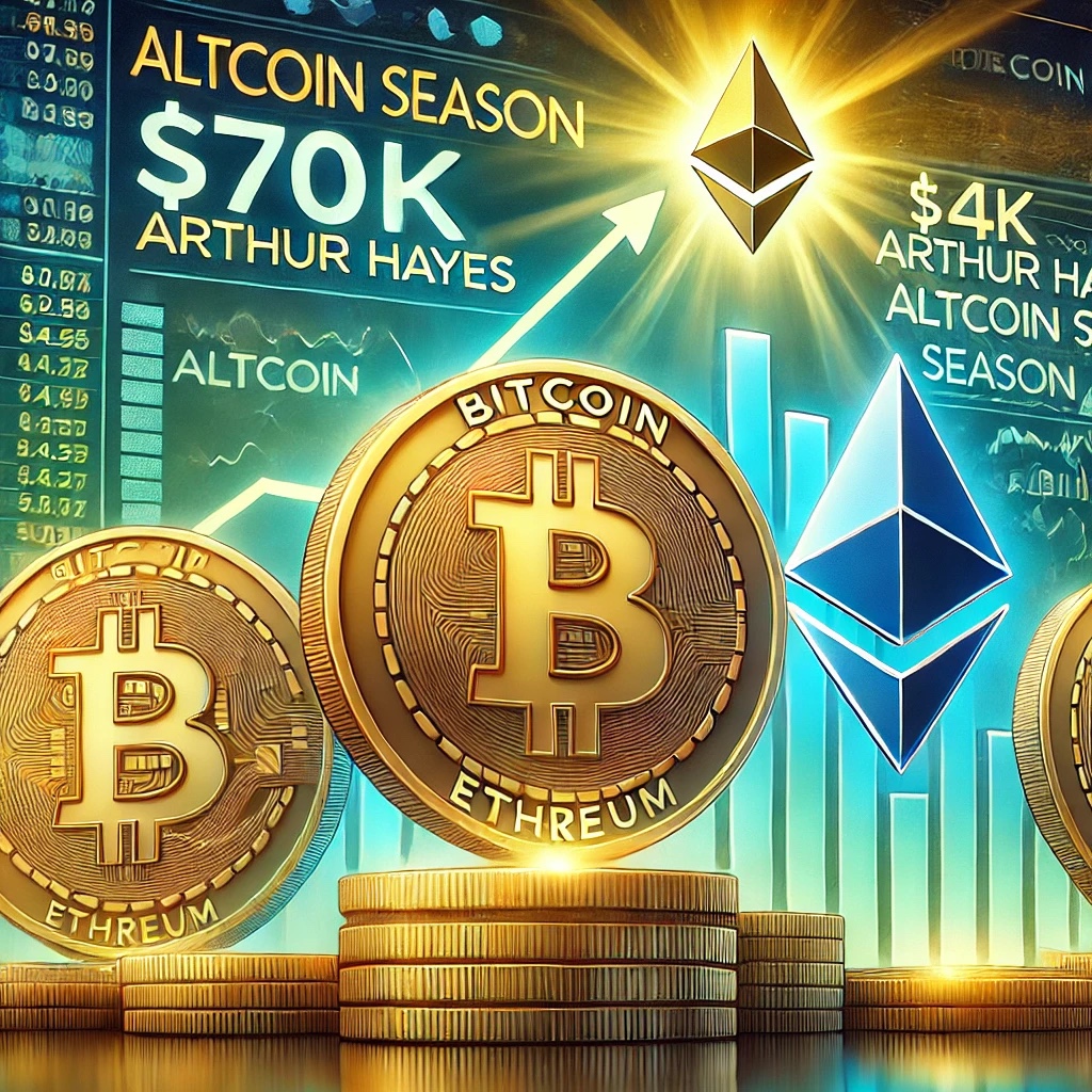 Bitcoin at $70K, Ethereum at $4K: Arthur Hayes Predicts When Altcoin Season Will Begin