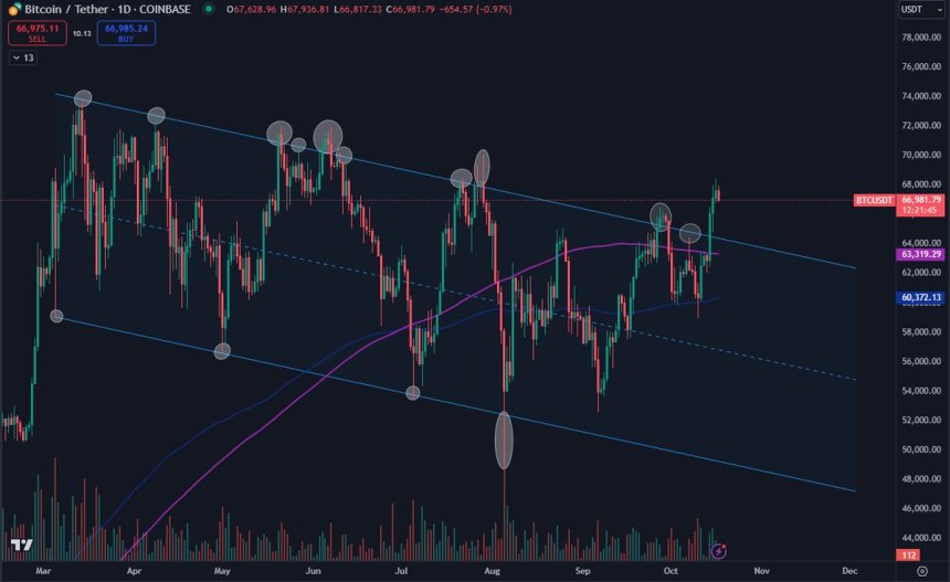 Bitcoin rompiendo el patrón de acumulación de 7 meses 