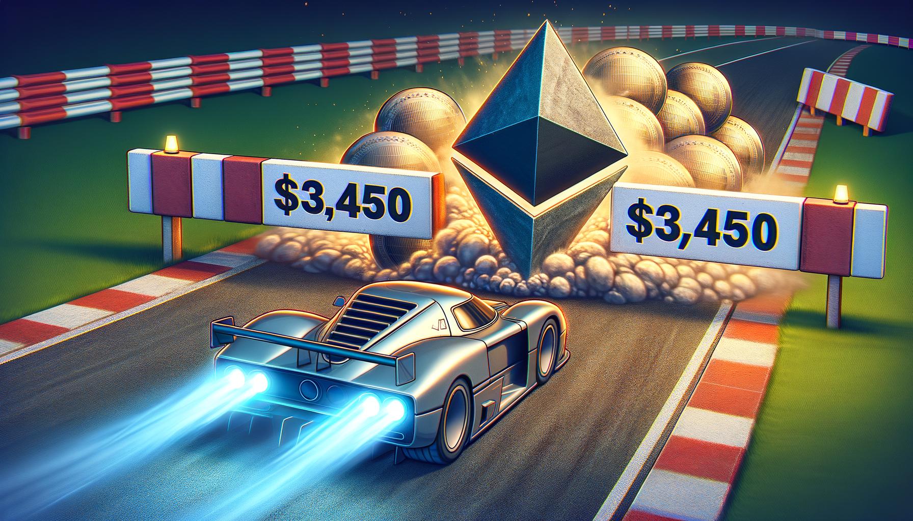 Ethereum Price Hits $3,450 Wall